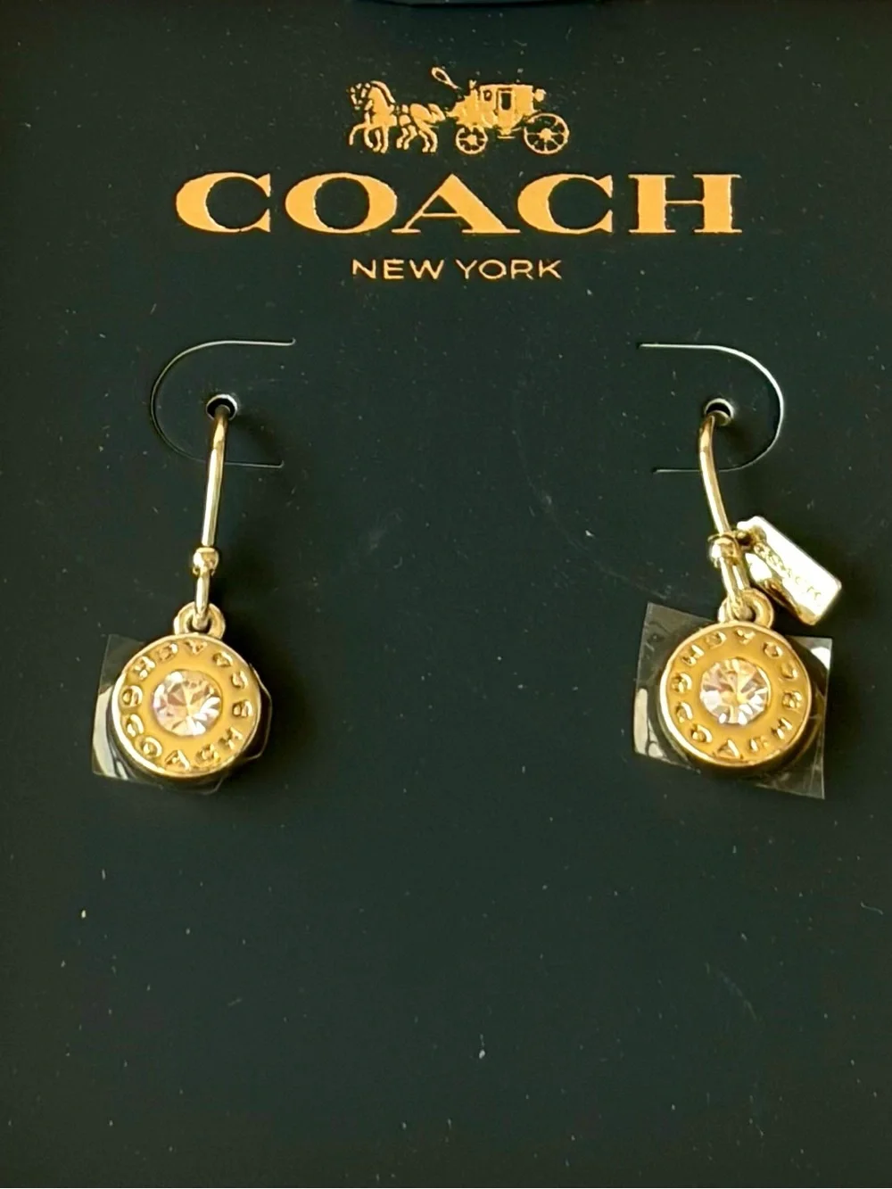 Coach Open Circle Stone Wired
Earrings - Picture 4 of 7